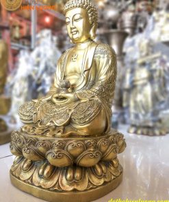 Tượng Phật A Di Đà Tọa Đài Sen