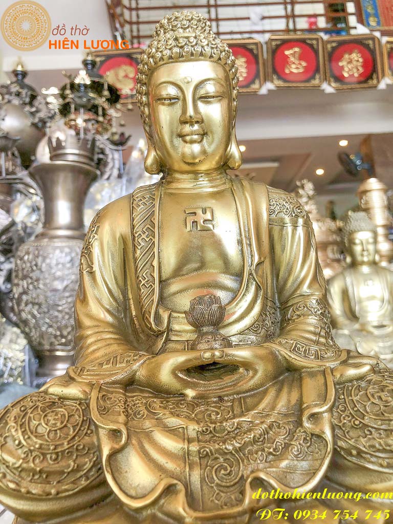 Tượng Phật Thích Ca Tọa Đài Sen