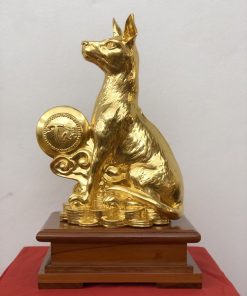Tượng Chó Tài Lộc Dát Vàng