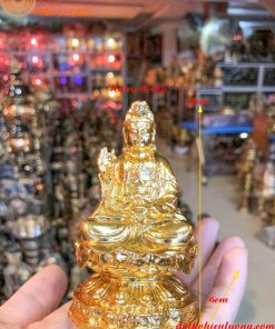 Phật bà mạ vàng để oto
