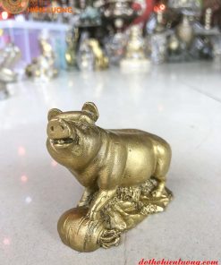 Tượng Lợn Phong Thủy Bằng Đồng