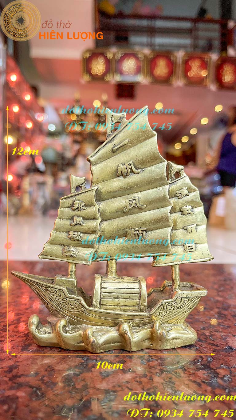 Mô hình thuyền buồm bằng đồng