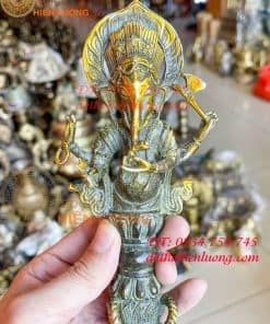 Pháp khí mật tông voi Ganesha bằng đồng