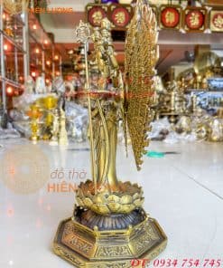 Phật thiên thủ thiên nhãn đứng bằng đồng cao 35cm