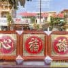 Tranh chữ bằng đồng liền tấm