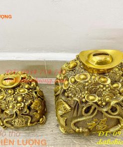 Túi tiền cá chép bằng đồng phong thủy