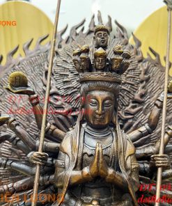 Phật thiên thủ thiên nhãn ngồi bằng đồng