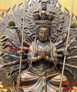 Phật thiên thủ thiên nhãn ngồi bằng đồng