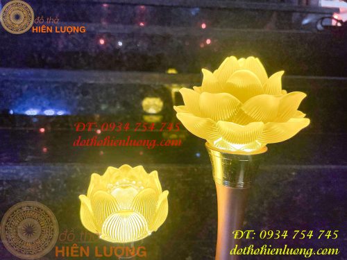 Đèn led hoa sen 1 bông thờ phật