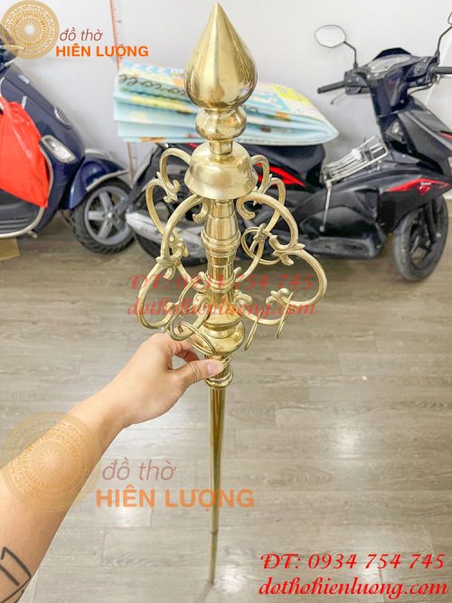 Gậy tích trượng có ren bằng đồng