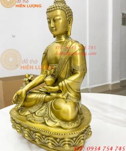 Tượng dược sư bằng đồng phong thủy cao 30cm