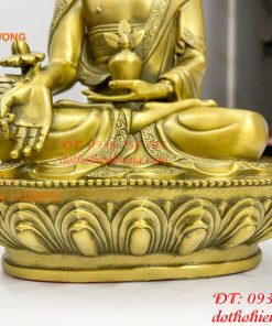 Tượng dược sư bằng đồng phong thủy cao 30cm