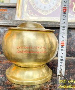 Bình bát bằng đồng gò tay thủ công