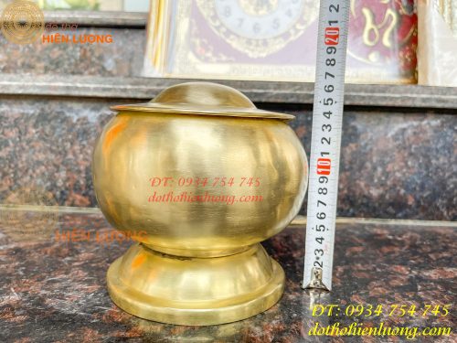 Bình bát bằng đồng gò tay thủ công