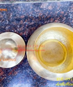 Bình bát bằng đồng gò tay thủ công