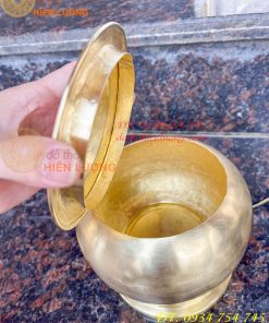 Bình bát bằng đồng gò tay thủ công