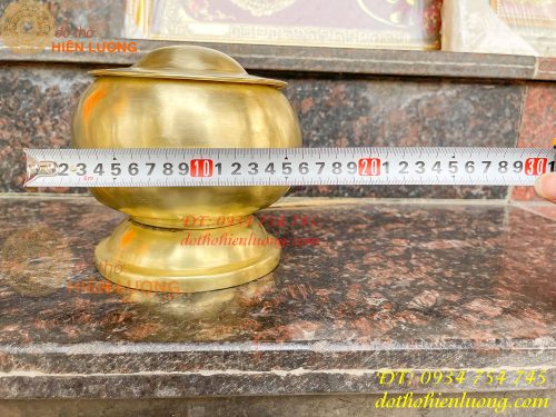 Bình bát bằng đồng gò tay thủ công