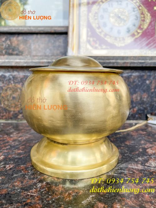 Bình bát bằng đồng gò tay thủ công
