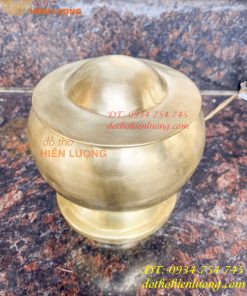 Bình bát bằng đồng gò tay thủ công