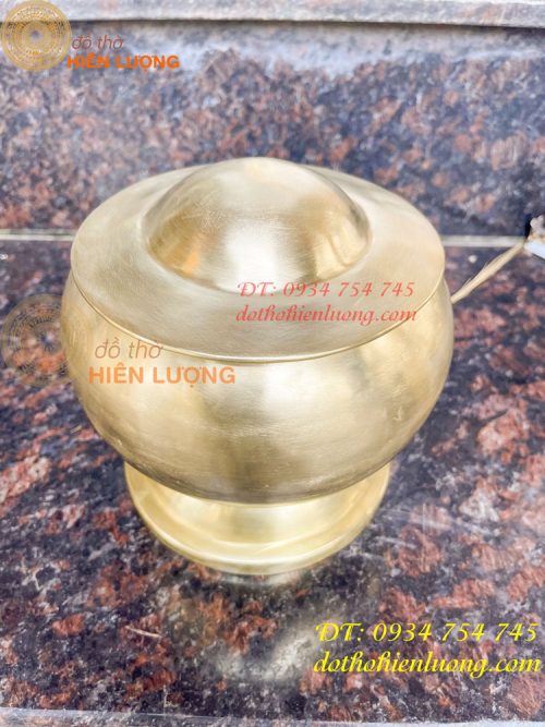 Bình bát bằng đồng gò tay thủ công