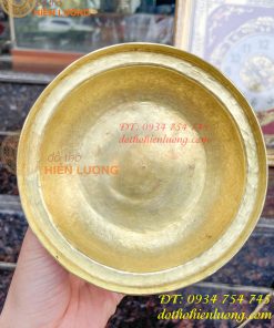 Bình bát bằng đồng gò tay thủ công