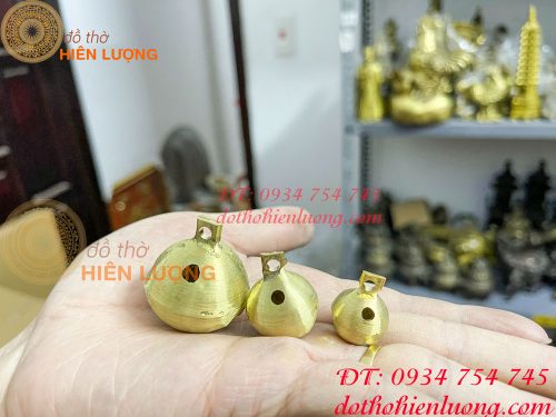Chuông chó sóc nhạc bằng đồng 3 cỡ