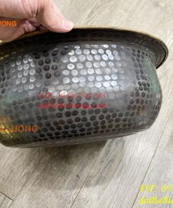 Chậu đồng gò tay đường kính 40cm ngâm chân Spa