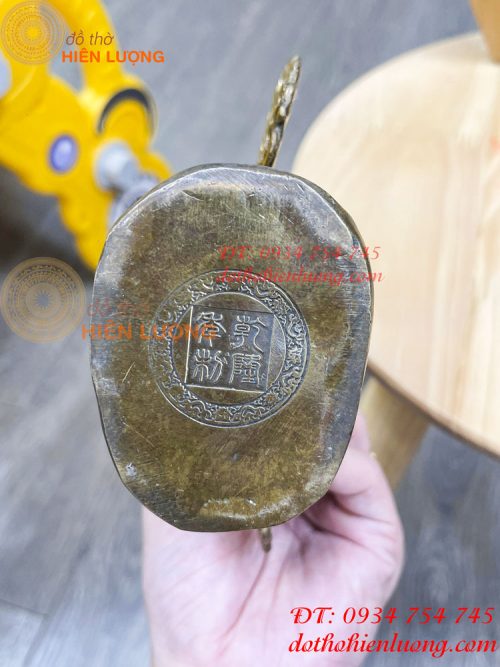 Đôi chim công bằng đồng phong thủy cao 17cm