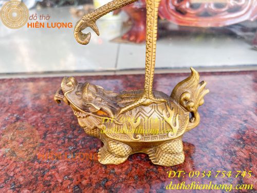 Đôi hạc quy tiên bằng đồng phong thủy