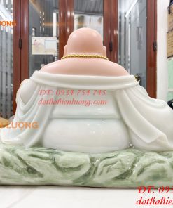 Tượng di lặc bằng bột đá màu xanh