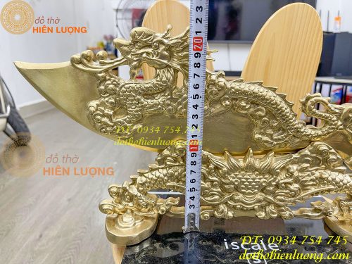 Đao rồng phong thủy bằng đồng dài 64cm