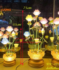 Đôi đèn led hoa sen đủ màu cao cấp