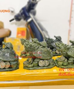 Tượng long quy bằng đá Serpentine