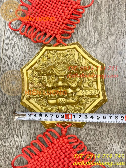 Mặt hổ phù bằng đồng 18cm phong thủy