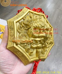 Mặt hổ phù bằng đồng 18cm phong thủy