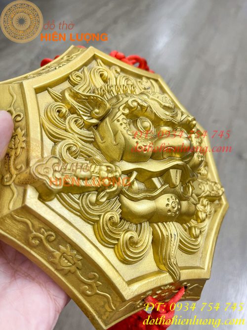 Mặt hổ phù bằng đồng 18cm phong thủy