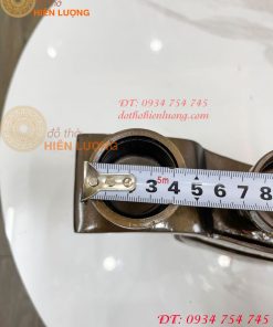 Bộ ngai chén 5 khảm tam khí bằng đồng đỏ