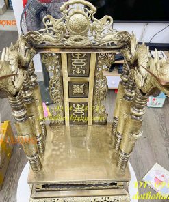 Ngai thờ, bài vị bằng đồng màu hun giả cổ