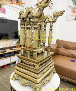 Ngai thờ, bài vị bằng đồng màu hun giả cổ