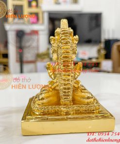 Tượng phật thiên thủ thiên nhãn mạ vàng cao 10cm