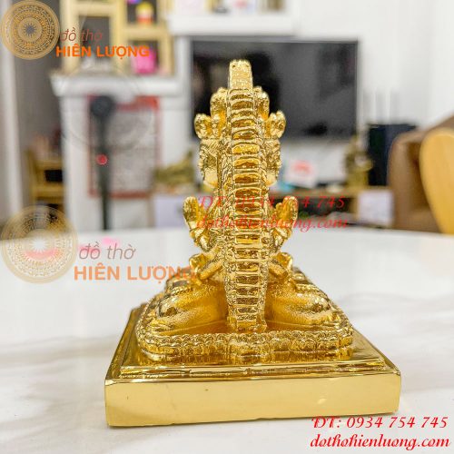 Tượng phật thiên thủ thiên nhãn mạ vàng cao 10cm