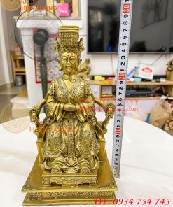 Tượng thiên hậu cao 27cm bằng đồng