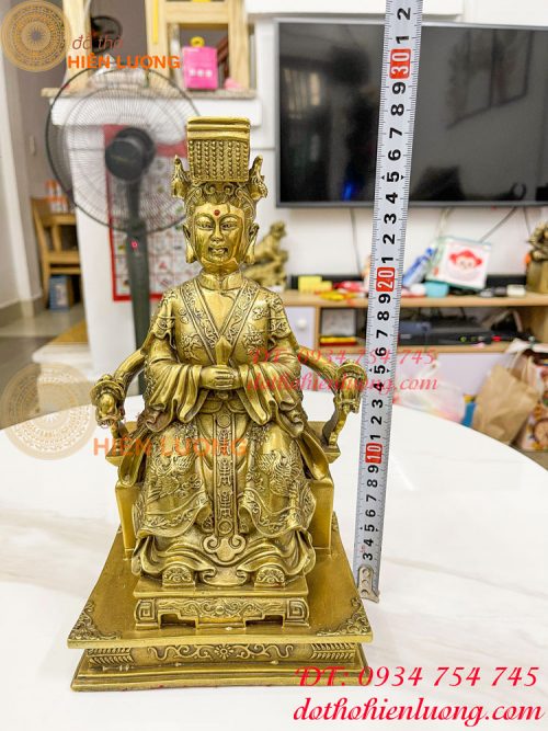 Tượng thiên hậu cao 27cm bằng đồng