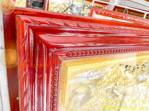 Tranh Thuận buồm xuôi gió 90x170cm bằng đồng mạ tam khí