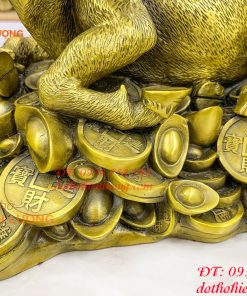 Tượng trâu bệ tiền bằng đồng phong thủy cỡ đại