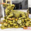 Tượng trâu bệ tiền bằng đồng phong thủy cỡ đại