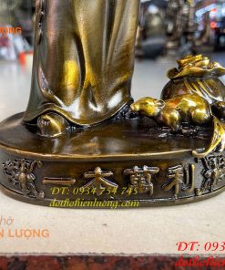 Tượng ông quản gia bằng đồng cao 26cm