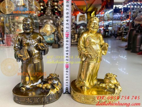 Tượng ông quản gia bằng đồng cao 26cm