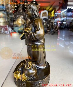 Tượng ông quản gia bằng đồng cao 26cm