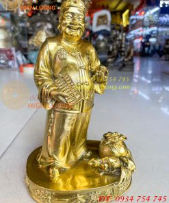 Tượng ông quản gia bằng đồng cao 26cm